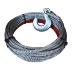 Cable, 3/8" X 100', Slip Hook, 14400 Breaking Strength