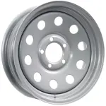 15" X 5", 5-5.0, Silver MOD, 3.19" CB, 1870 lb.
