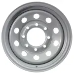 16"X6", 8-6.5, Silver MOD, 4.90" CB, 3750 lb.