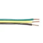 3-Way Flat Wire, 16/3, Brown/Yellow/Green