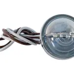 License Plate Light, LED, 1.5" Round, Press In, 4 LED's