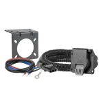 Black 7-way trailer wiring connector marked 24V