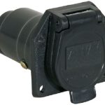 7-Way, Female, Flat Terminal Slot, Plastic