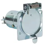 7-Way, Female, Flat Terminal Slot, Zinc
