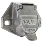 7-Way, Female, Round Terminal Pin, Zinc