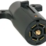 7-Way, Male, Flat Terminal Slot, Plastic