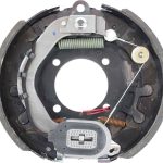 MAT Electric Trailer Brake Assembly, Left Hand, 8,000 lb, Self Adjust, 12-1/4