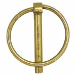 Buyers Yellow Zinc Plated Linch Pin, 7/16" Diameter X 1-31/32" Long With Snap Ring, 66015