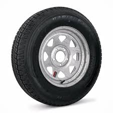 ST205X75 D14", 5-4.5, Galvanize Spoke, LR-C, 6 Ply, Bias, 1760 lb.