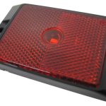 Marker, LED, Red, Lo-Pro, Square, Surface Mt, Black Base