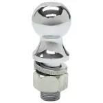 Ball, 1-7/8 X 1 X 2-1/8, Chrome, 2,000 lbs.