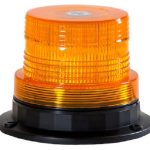Beacon, LED, 4" Wide, Amber, Multi-Mount