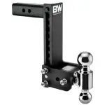B&W adjustable black hitch with 9-inch drop