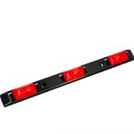 ID Bar, Incandescent, Red, Black Base