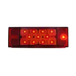 LED Rectangular Trailer Right Side Tail Light, Stop/Tail/Turn Light, Submersible, 13 Diodes, J-75