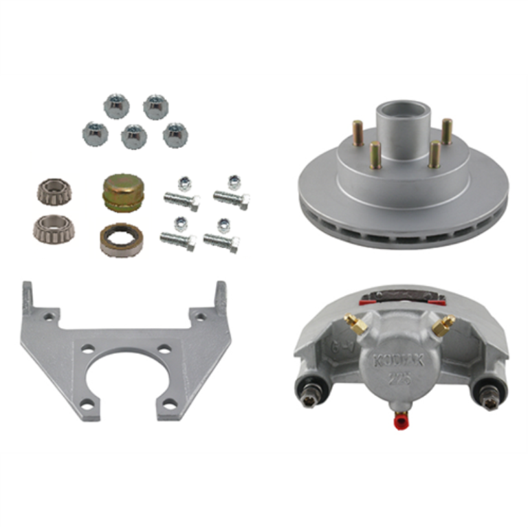Rotor/Hub Kit, 84, 545, Bearings, Dacromet, 10" Rotor Husky Trailer