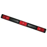 ID Bar, LED, Red, Black Base, V-150 Lights