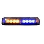 Light Bar, LED, 11" Rectangular, Amber/Blue, Multi-Mount