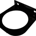 Light Bracket, Round 4", Steel, Black, (426)
