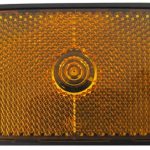 Marker, LED, Amber, Lo-Pro, Square, Surface Mt, Black Base