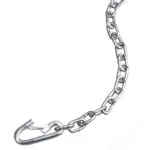 Safety Chain, 30", S-Hook W/Clip, 1/4", G30, 5000 GVWR, 6840215