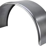 7" X 28", 16 ga, Round Smooth Single Axle Fender