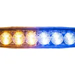 Strobe, LED, 5" Ultra Thin, Amber/Blue