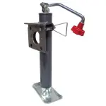 RAM Snap-Ring Swivel Trailer Jack, 2000 lbs, Topwind, 10" Travel, TJB-2001-B