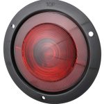 Tail Light, Red, Round, Flush Mount, (425B)