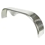 9" X 72", Tandem Axle Aluminum Tread Plate Tear Drop Round Fender