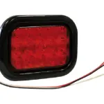 LED Rectangular Trailer Tail Light, Stop/Tail/Turn Light, Recess Mount, 15 Diodes, 5625115