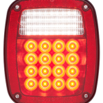 Tail Light, Truck, Red, Reverse Light, 52 Diode, Right, Stud Mt.