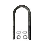 Round U-Bolt, 1-3/4", 4.29" Long, 3/8"-24, For 2,000 lb Axle