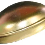 Dust Cap, For Ag Hub, OD 2.44", Yellow Zinc