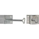 Trailer Door Holder, 6", Hook & Keeper, Zinc