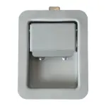 Paddle Latch, Large, Flush Mount, Non-Locking, Carbon Steel