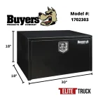 Buyers Products Steel Underbody Tool Box With T-Latch 18 X 18 X 30 - Image 3