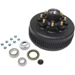 Dexter Trailer Hub And Drum Kit, 8000 lb Axle, 8 on 6-1/2", 9/16" Studs, EZ Lube, K08-285-95