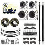Tandem Trailer Straight Axle Kit - 3,500lbs. - One Axle Brake, HT1B-35