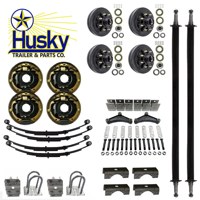 6 On 5.5" Trailer Hub Kit – Fits 5200-6000 Lb Axles, 1.25"-1.75" #42 Spindle, Pre-Lubed With Bearings & Seals
