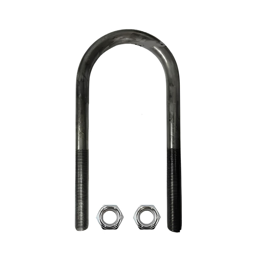 Round U-Bolt, 4" Tube, 8-1/8" Long, 5/8", For 9,000 lb Axles