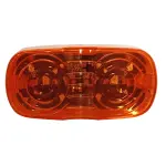 LED Surface Mount Marker Light, 4" X 2" Rectangular Bulls-Eye, Amber, 10 Diodes, NO114210A