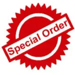 Red checklist icon representing special orders