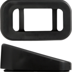 Rectangular Rubber Marker Light Grommet, 15° Angled, Flush Mount, A91G15B1