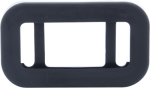 Small Rectangular Rubber Grommet, Flush Mount, A91GB