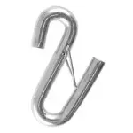 Safety Chain S-Hook With Clip, 7/16", 5,000 lb., 8850019SHCLIP
