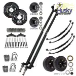 Tandem Trailer Drop Axle Kit - 3500 lbs. - One Axle Brake