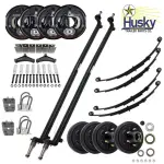 Tandem Trailer Drop Axle Kit - 5,200-6,000 lbs. - Two Axle Brake