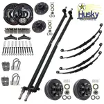 Tandem Trailer Drop Axle Kit - 7,000 lbs. - One Axle Brake