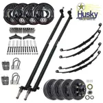 Tandem Trailer Drop Axle Kit - 7,000 lbs. - Two Axle Brake